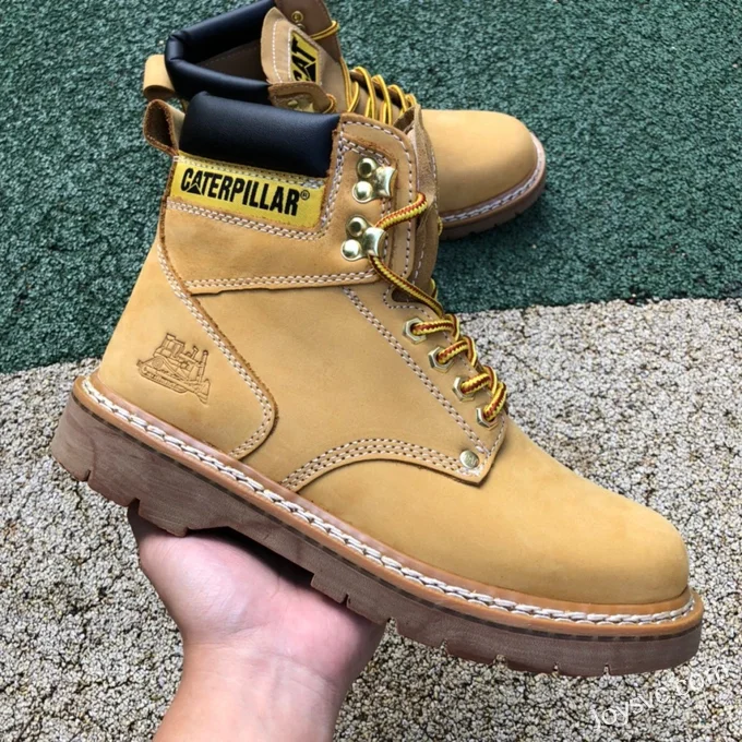 Caterpillar Crystal Sole Wheat Boots - Classic Colorado High Work Boots