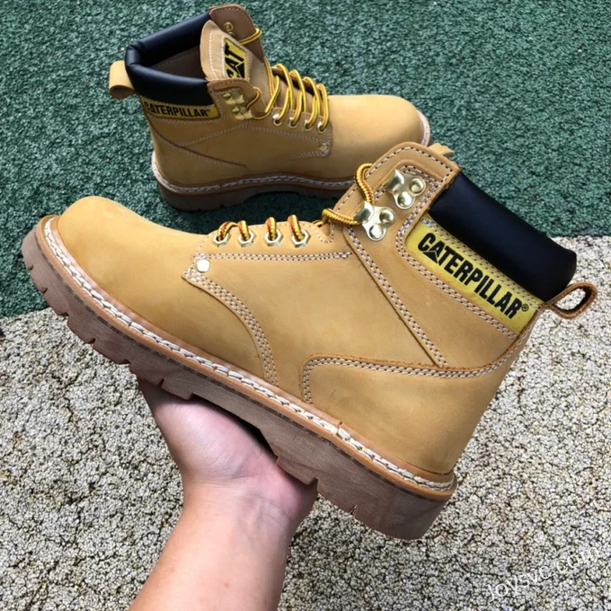 Caterpillar Crystal Sole Wheat Boots - Classic Colorado High Work Boots