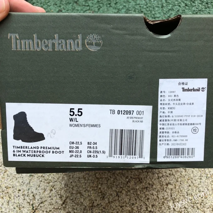 Timberland 6-Inch Lightweight Boots in Black High-Top