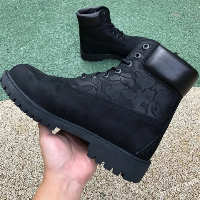 Timberland Waterproof Outdoor Boots in Black with Print