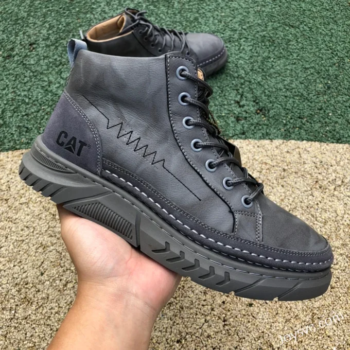 CAT Intake Series Black Grey Mid Top Outdoor Boots