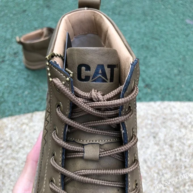 CAT Intake Series Light Green Grey Mid Top Outdoor Boots