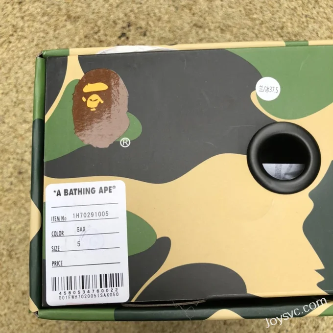 BAPE STA SK8 Low-Top Shoes in Dirty Blue and Green