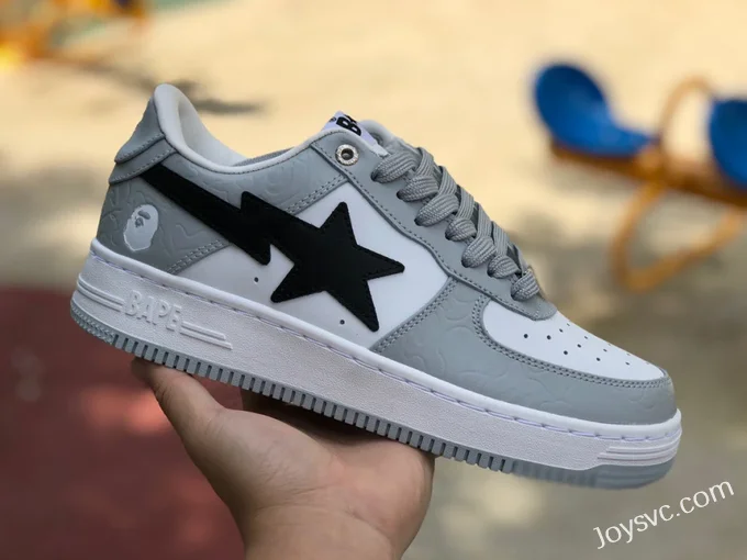 BAPE STA SK8 Low-Top Shoes in Grey