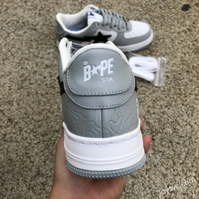 BAPE STA SK8 Low-Top Shoes in Grey