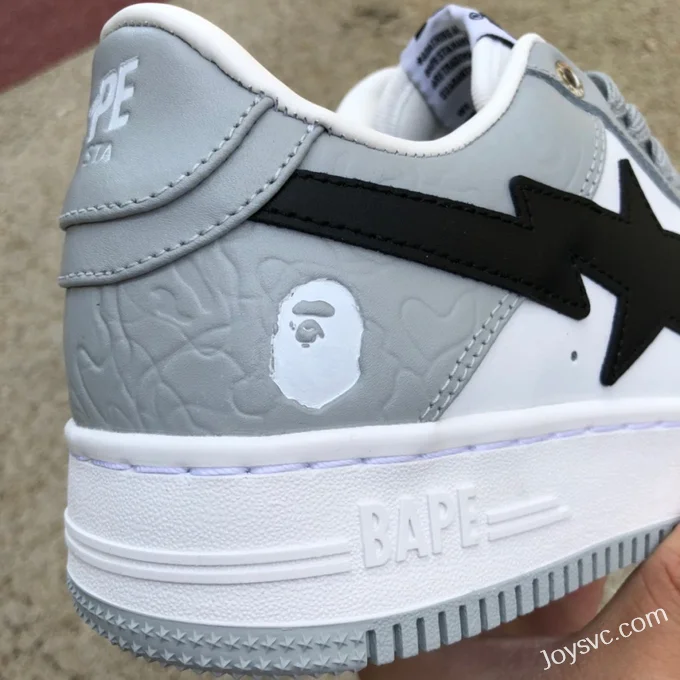 BAPE STA SK8 Low-Top Shoes in Grey