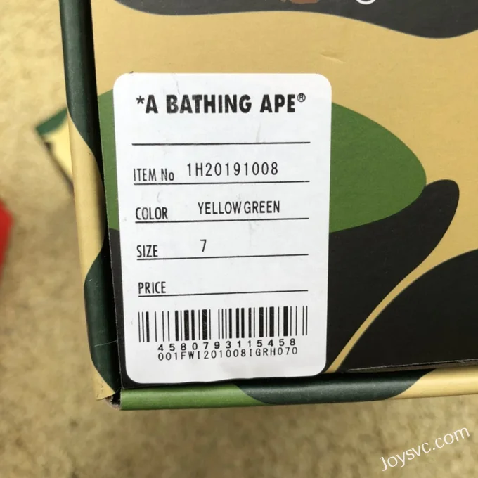 BAPE STA SK8 Low-Top Shoes in Green Purple and Yellow