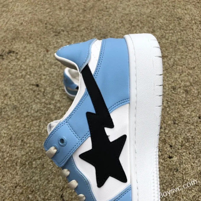 BAPE STA SK8 Low-Top Shoes in White and Blue