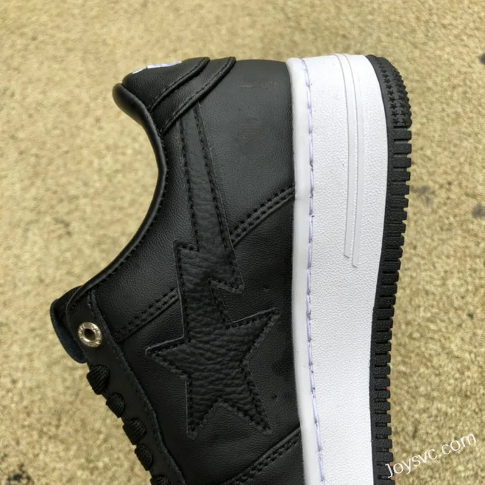 BAPE STA SK8 Low-Top Shoes in Black and White