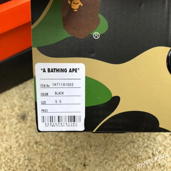 BAPE STA SK8 Low-Top Shoes in Black and White