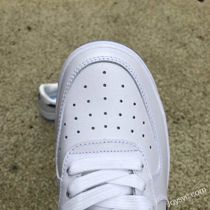 BAPE STA SK8 Low-Top Shoes in White and Blue with Crystal Sole