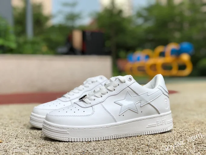 BAPE STA SK8 Low-Top Shoes in White