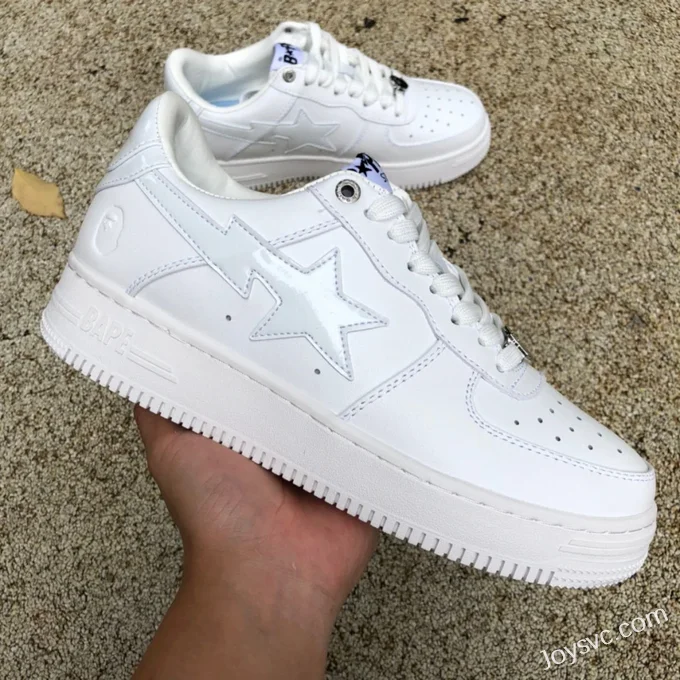 BAPE STA SK8 Low-Top Shoes in White