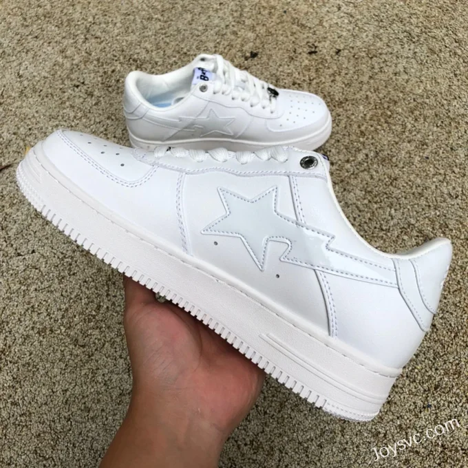 BAPE STA SK8 Low-Top Shoes in White