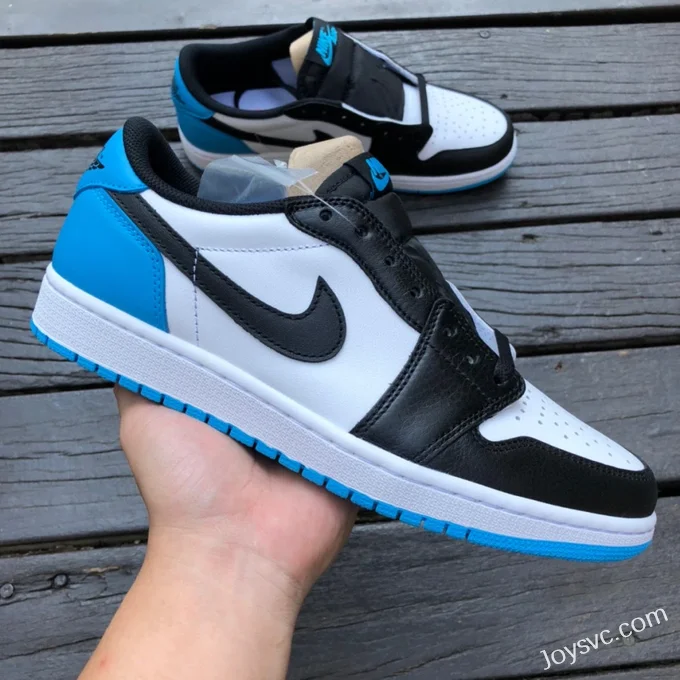 Air Jordan 1 Low CZ0790-104 Black White Blue UNC Retro