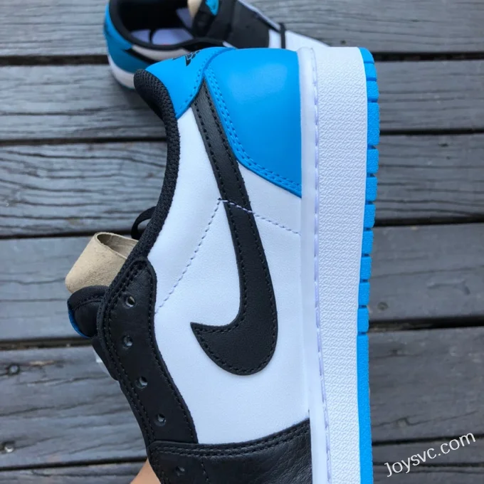 Air Jordan 1 Low CZ0790-104 Black White Blue UNC Retro