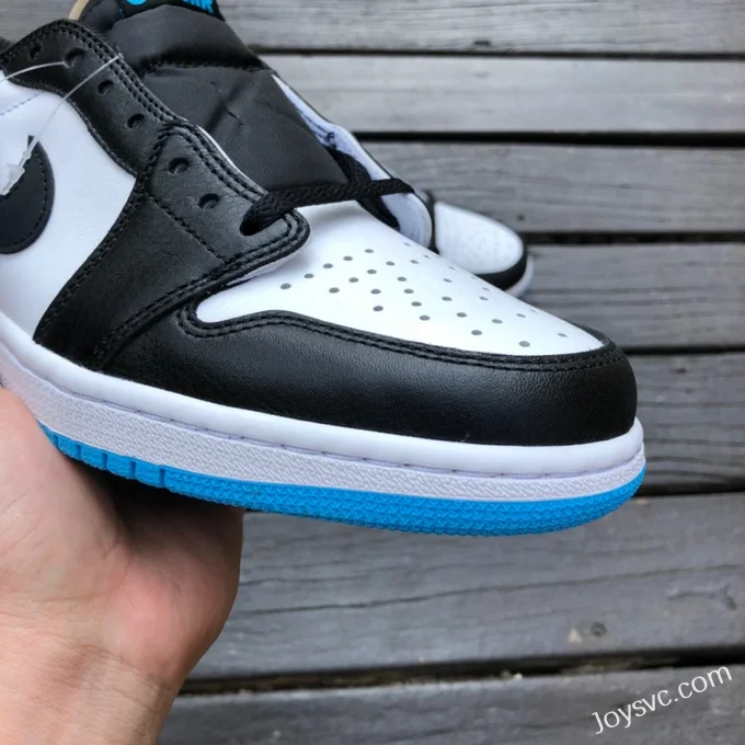 Air Jordan 1 Low CZ0790-104 Black White Blue UNC Retro