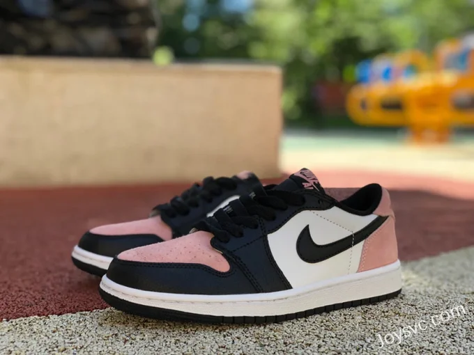 Air Jordan 1 Low CZ0790-061 Black Pink Bleached Coral Retro