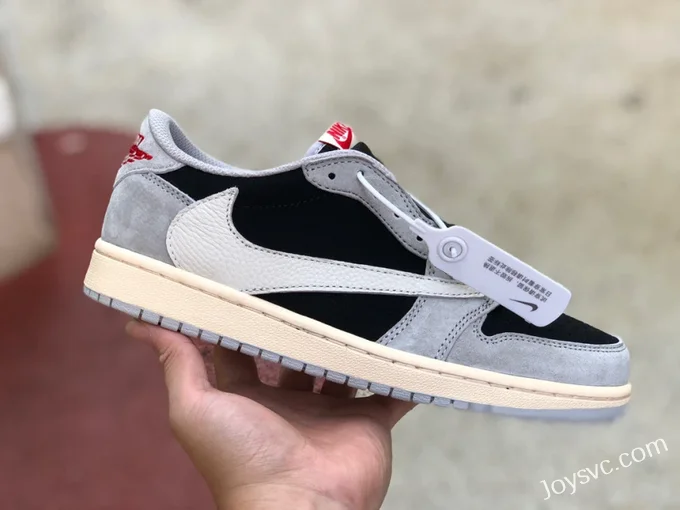 Travis Scott x Air Jordan 1 Low DM7866-010 Grey Black Reverse Swoosh