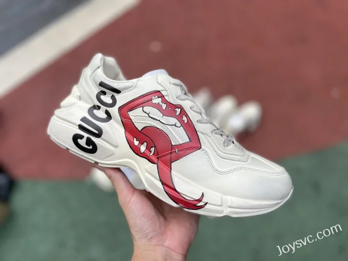 Gucci Rhyton Strawberry Double G Dad Shoes