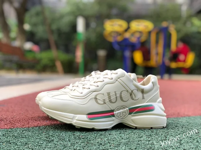 Gucci Rhyton Print Double G Dad Shoes