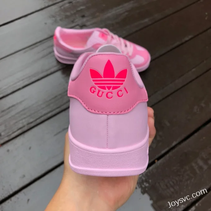 GUCCI x Adidas Originals Gazelle Low-Top Sneakers in Pink