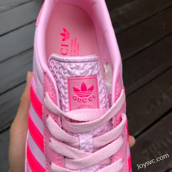 GUCCI x Adidas Originals Gazelle Low-Top Sneakers in Pink