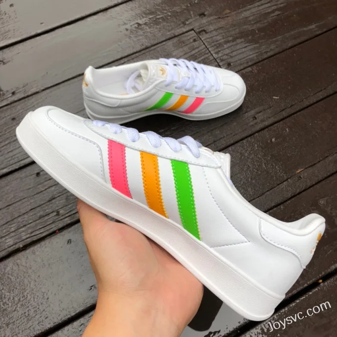 GUCCI x Adidas Originals Gazelle Low-Top Sneakers in White & Black