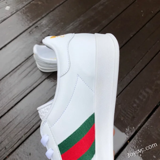 GUCCI x Adidas Originals Gazelle Low-Top Sneakers in White & Black