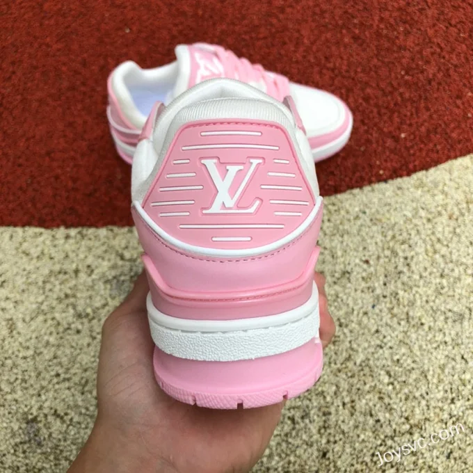 Louis Vuitton Trainer White Pink Low