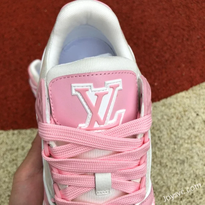 Louis Vuitton Trainer White Pink Low