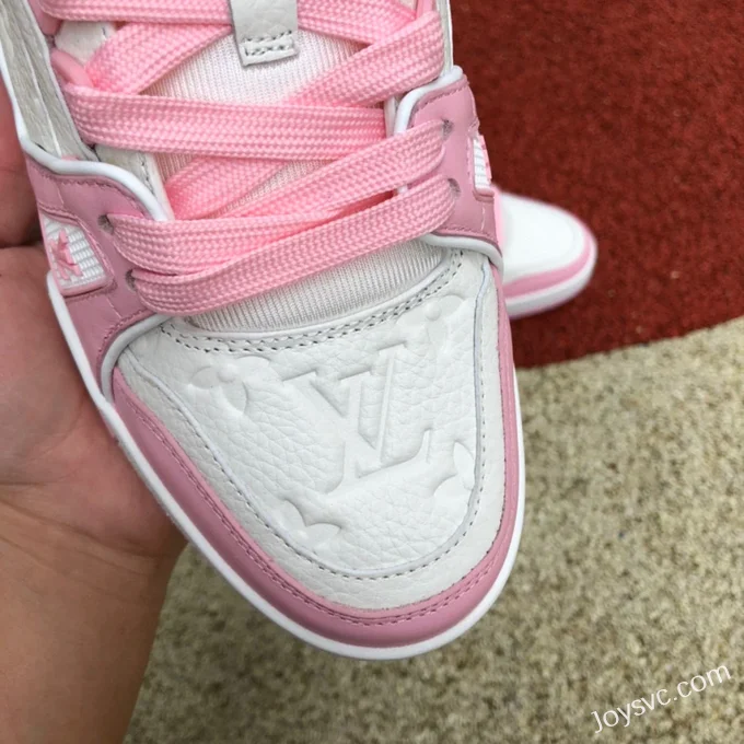 Louis Vuitton Trainer White Pink Low