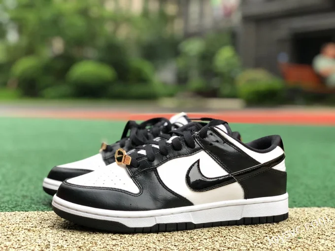 Nike Dunk Low Retro Black White Gold DR9511-100