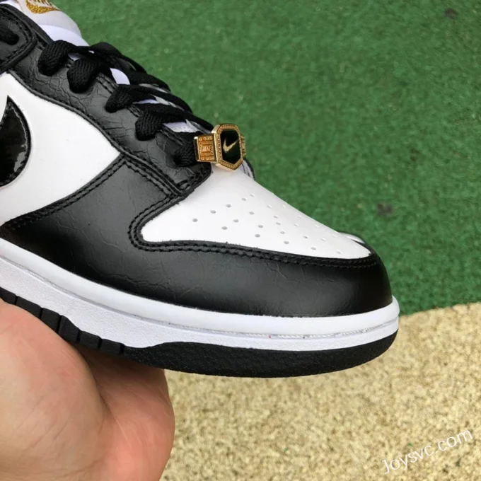 Nike Dunk Low Retro Black White Gold DR9511-100