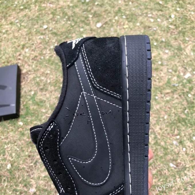 Travis Scott x Air Jordan 1 Low DM7866-001 Black Cat T1 Upgrade Version