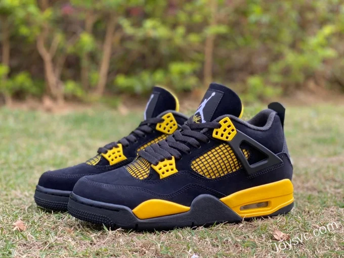 Air Jordan 4 Thunder Mid DH6927-017 Black Yellow