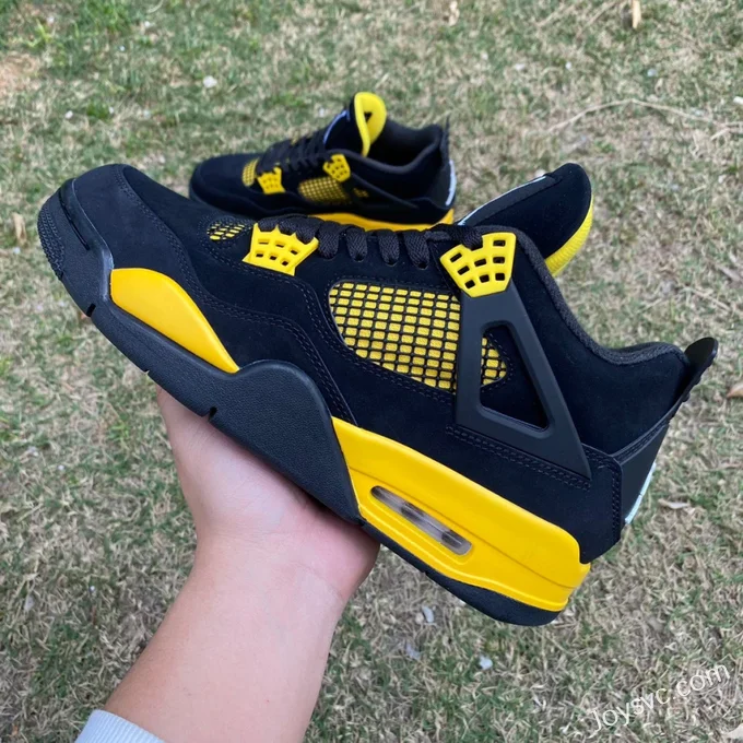 Air Jordan 4 Thunder Mid DH6927-017 Black Yellow