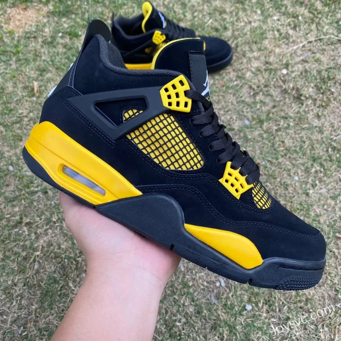 Air Jordan 4 Thunder Mid DH6927-017 Black Yellow