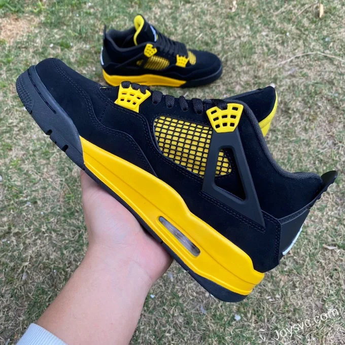 Air Jordan 4 Thunder Mid DH6927-017 Black Yellow