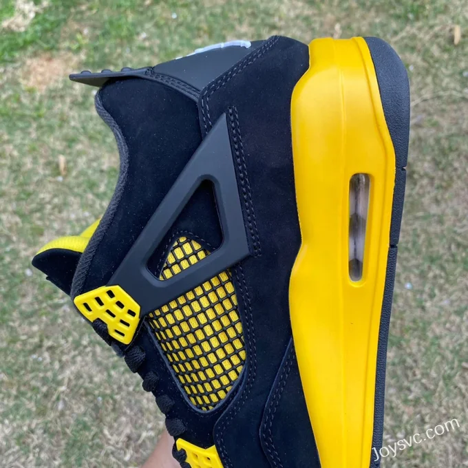 Air Jordan 4 Thunder Mid DH6927-017 Black Yellow