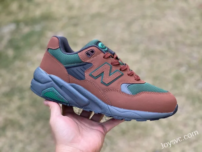 New Balance NB580 Brown Red Green Retro Casual Shoes MT580RTB