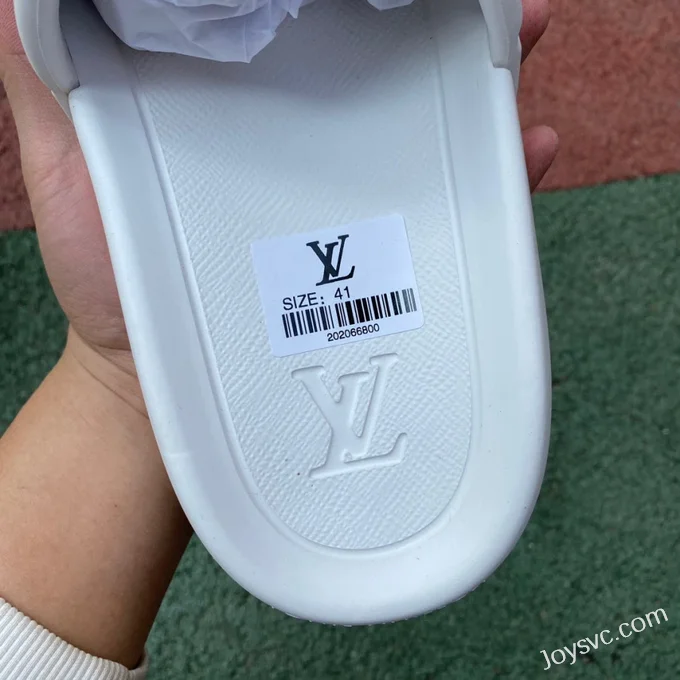 Louis Vuitton WATERFRONT White Slides