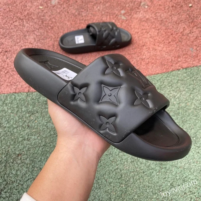 Louis Vuitton WATERFRONT Black Slides