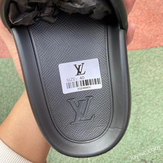 Louis Vuitton WATERFRONT Black Slides