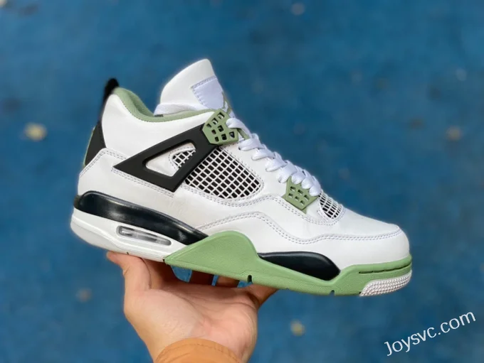 Air Jordan 4 AQ9129-103 White Green Black