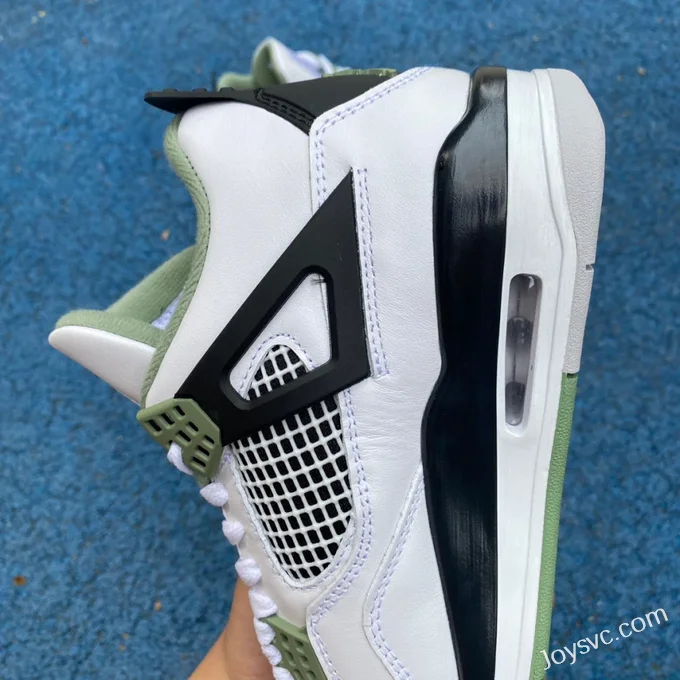 Air Jordan 4 AQ9129-103 White Green Black