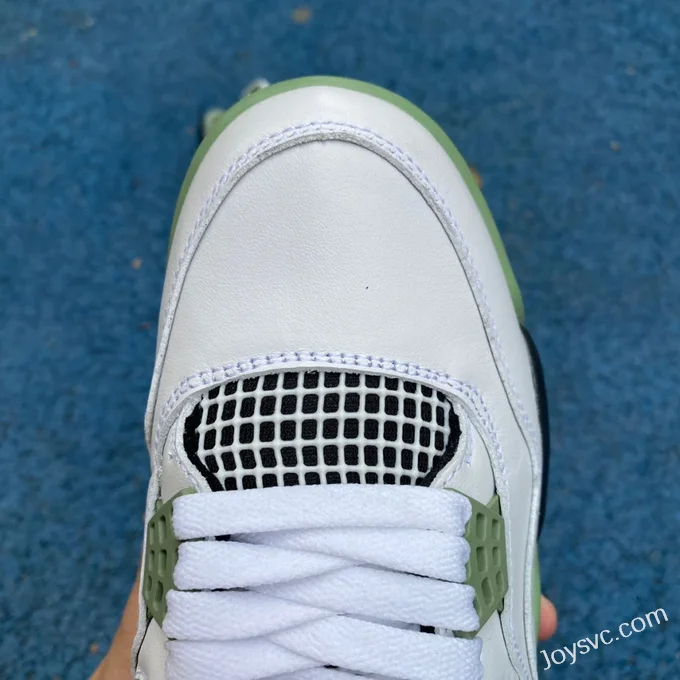 Air Jordan 4 AQ9129-103 White Green Black