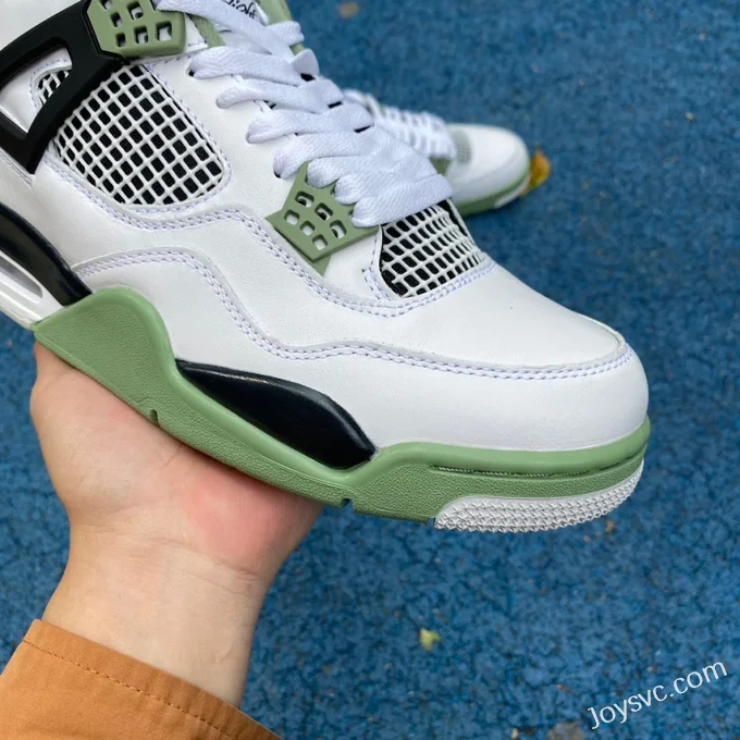 Air Jordan 4 AQ9129-103 White Green Black