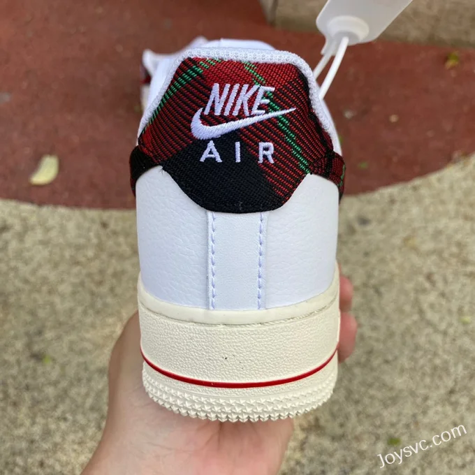 Nike Air Force 1 AF1 White Red Checkerboard Pure Original Version DV0789-100