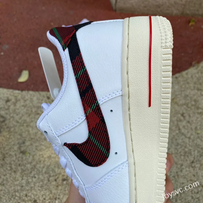 Nike Air Force 1 AF1 White Red Checkerboard Pure Original Version DV0789-100